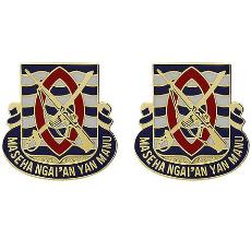 294th Infantry Regiment Unit Crest (Maseha Ngai'an Yan Manu)